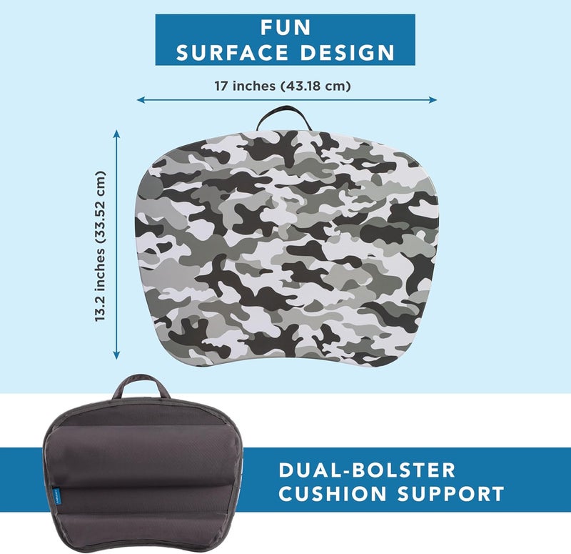 LapGear MyStyle Portable Lap Desk with Cushion - Gray Camo - Fits up to 15.6 Inch Laptops - Style No. 45325 - Image 5